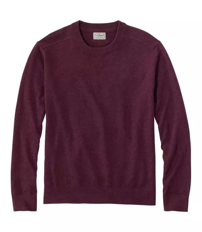 All Seasons Cotton Blend Crewneck Sweater Men's Regular