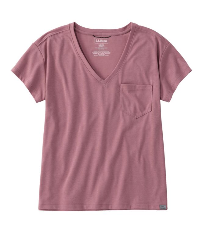 Mountainside V-Neck Pocket Tee Short Sleeve Women's Regular