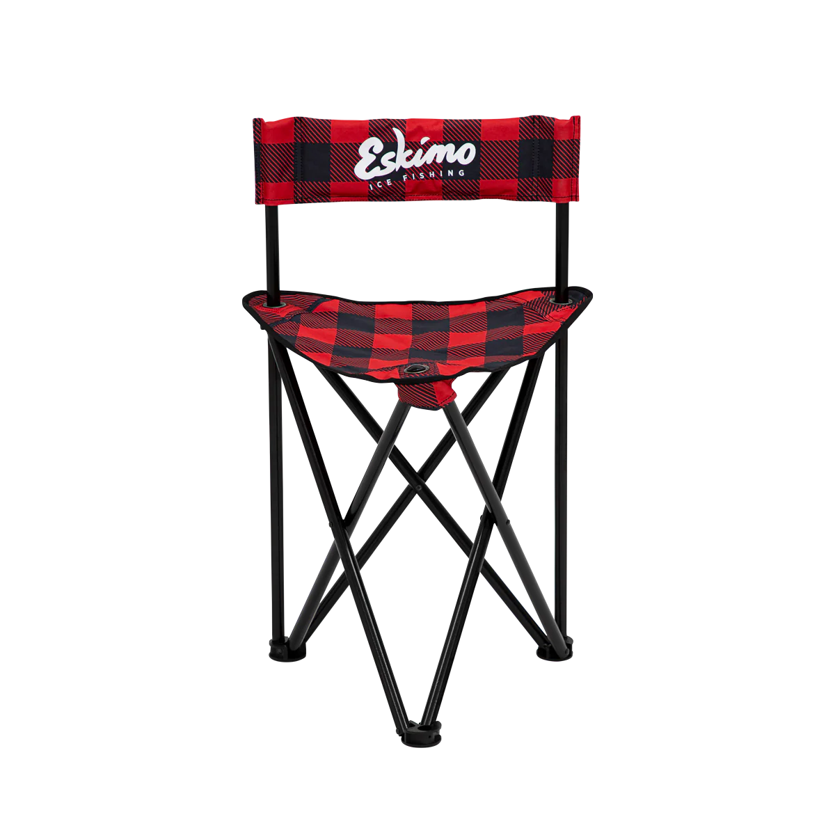 Plaid Folding Ice Chair Reg