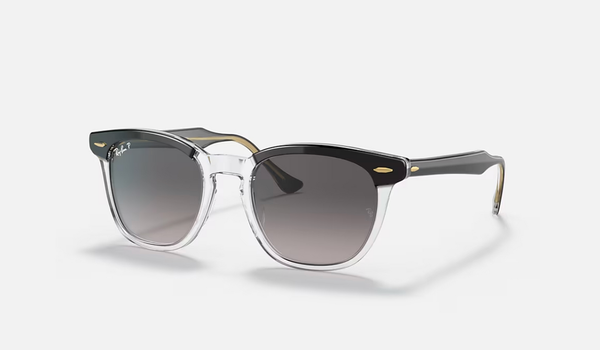 RB2298 Hawkeye 1294/M3 Black on Transparent /Polarized Grey Gradient 52-21