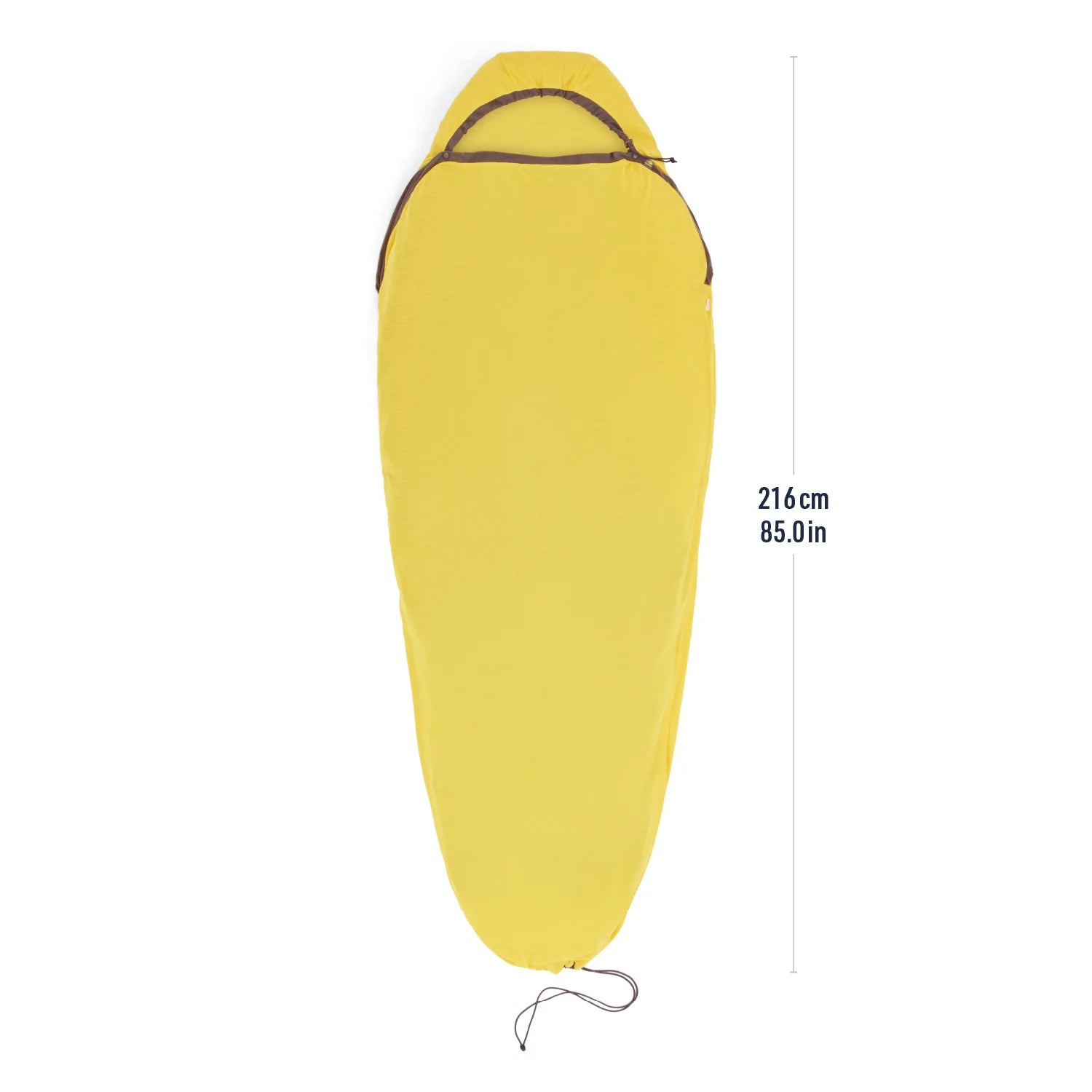 Reactor Sleeping Bag Liner - Mummy w/ Drawcord - Standard  Sulphur Yellow