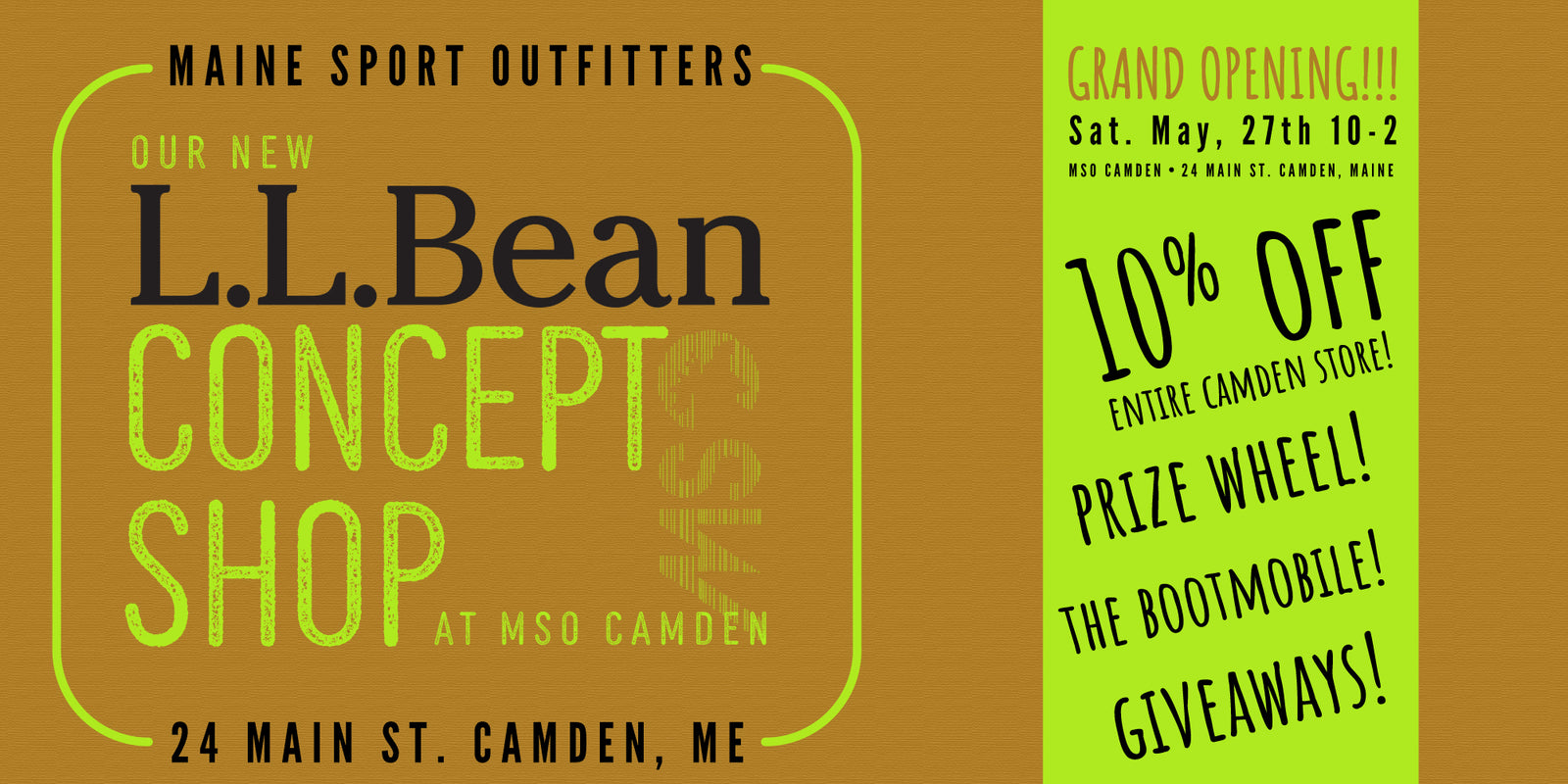 Maine Sport Outfitters L.L.Bean Concept Store Launch