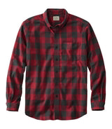 Sherpa Lined Scotch Plaid Shirt Long Sleeve Men's Regular