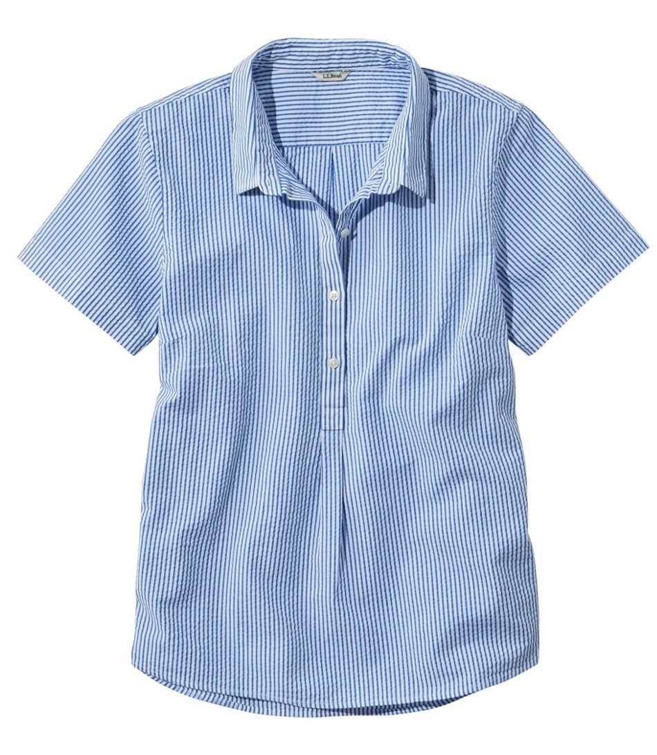 Vacationland Seersucker Popover Stripe Women's Regular