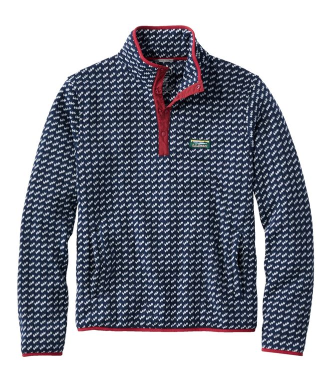 Bean's Sweater Fleece Pullover Printed Men's