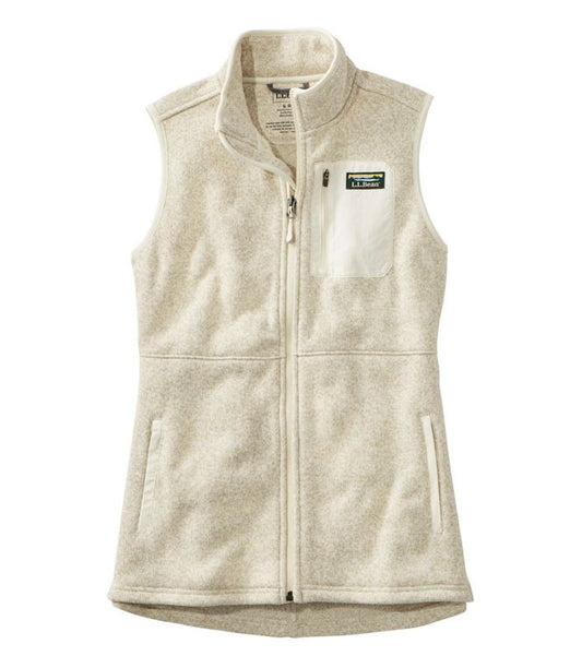 Bean's Sweater Fleece Long Vest Women's Regular