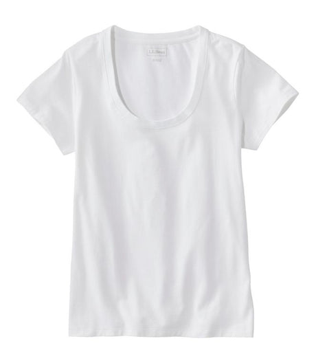 Soft Stretch Supima Tee Scoopneck Short Sleeve Women's Regular