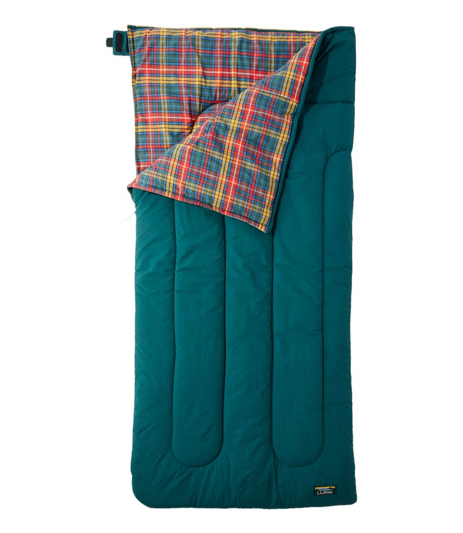 L.L.Bean Flannel Lined Camp Sleeping Bag 40F Regular