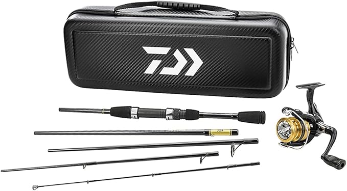 CARBON CASE TRAVEL PRE-MOUNTED FRESHWATER SPINNING COMBO