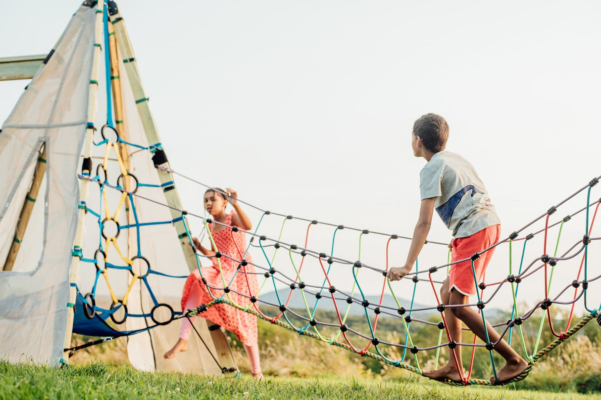 Rambler Rope Bridge - The Ultimate Portable Backyard Play Structure for Kids