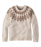 Bean's Classic Ragg Wool Crewneck Fair Isle Sweater Women's Regular