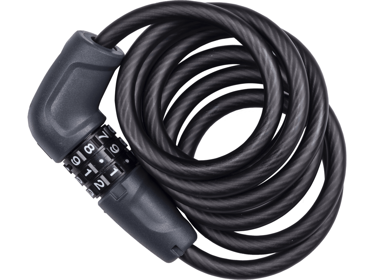 Bontrager Cable Combo Lock, Black 8mm x 150cm (59.1")