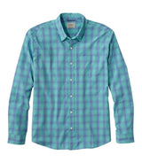 Comfort Stretch Performance Shirt Long Sleeve Slightly Fitted Plaid Men's Regular