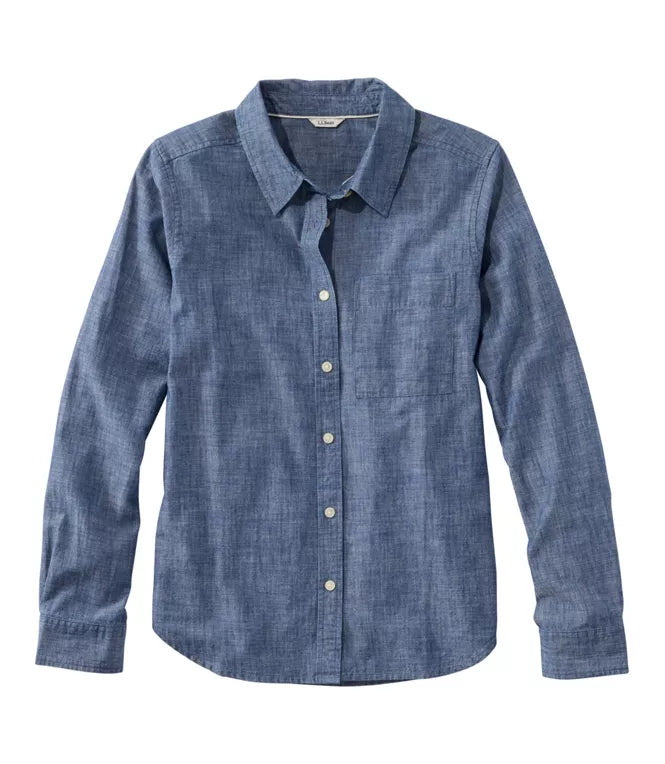 Essential Chambray Shirt Long Sleeve Women's Regular