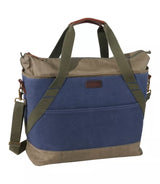 Insulated Waxed-Canvas Tote - Large