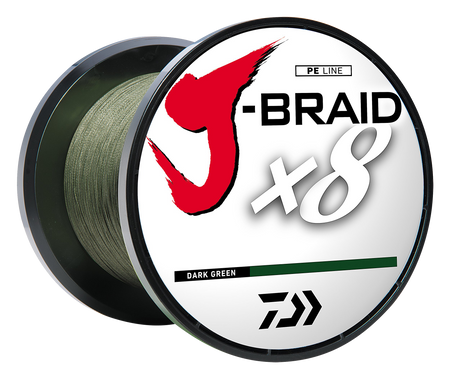 J-BRAID GRAND 8X 150yds Dark Green 65lb
