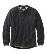 Katahdin Iron Works Bonded Waffle Fleece Henley Slightly Fitted Men's Regular