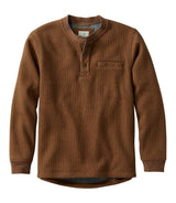 Katahdin Iron Works Bonded Waffle Fleece Henley Slightly Fitted Men's Regular