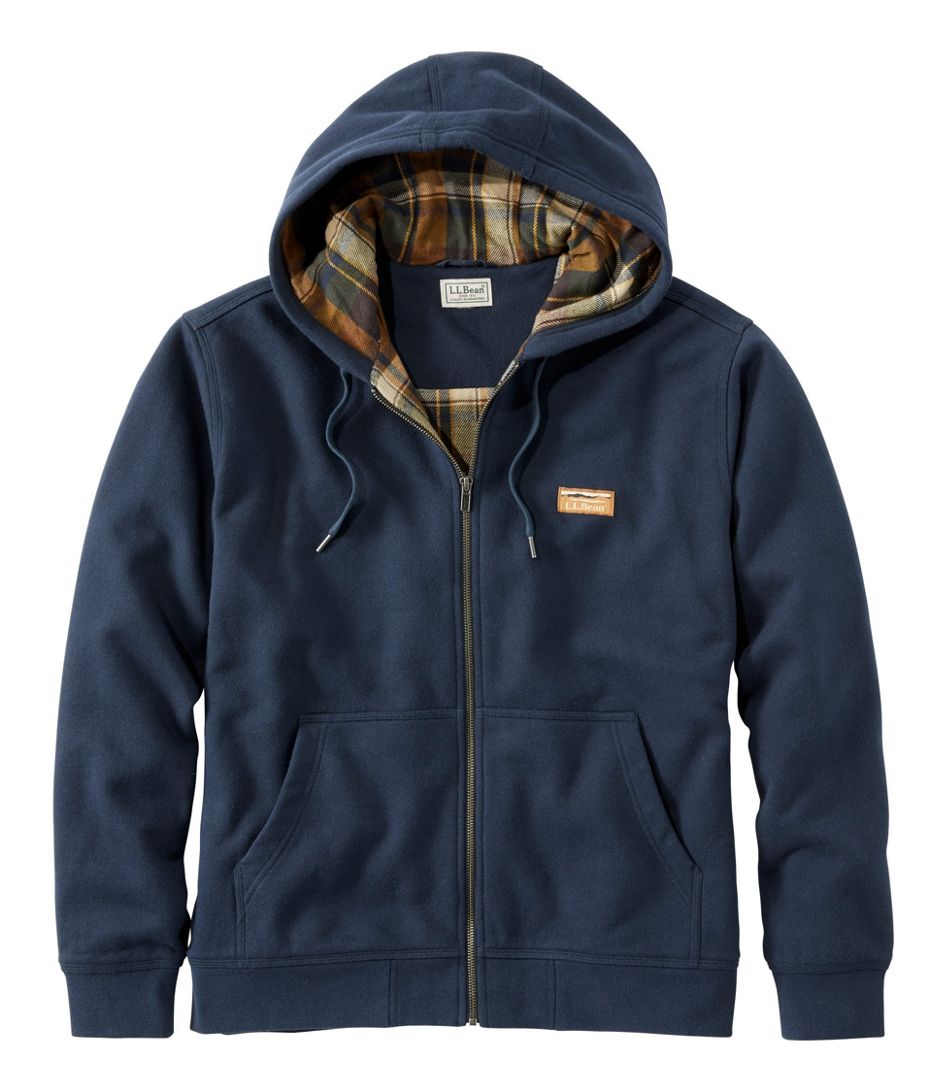 Men's Katahdin Iron Works Hooded Sweatshirt, Flannel-Lined