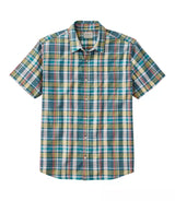 Madras Shirt Short Sleeve Slightly Fitted Men's Regular