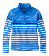 Peaks Island Button Mockneck Stripe Women's Regular