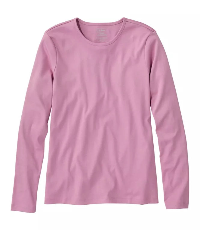 Pima Crewneck Long-Sleeve Women's Regular