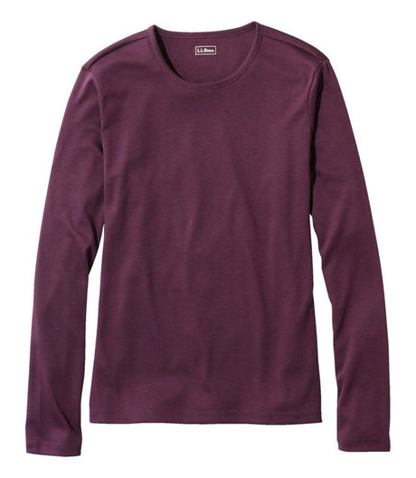 Pima Crewneck Long Sleeve Women's Regular