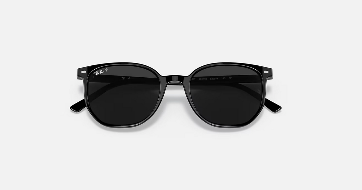 RB2197 Elliot 901/48 Polished Shiny Black/Polarized Grey Classic 52-19