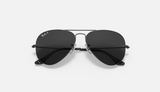 RB3025 Aviator Total Black 002/58 Polished Black w/Black 58-18