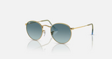 RB3447 Round Metal 001/3M Polished Gold w/ Blue 50-21