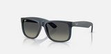RB4165 Justin Classic 681311 Polished Rubber Blue w/ Gradient Grey 55