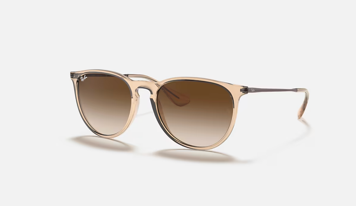 RB4171 Erika 651413 Polished Transparent Brown w/ Brown Gradient 54-18
