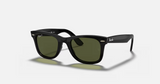 RB4340 Wayfarer Ease 601/58 Polished Black w/ G-15 Green 50-22