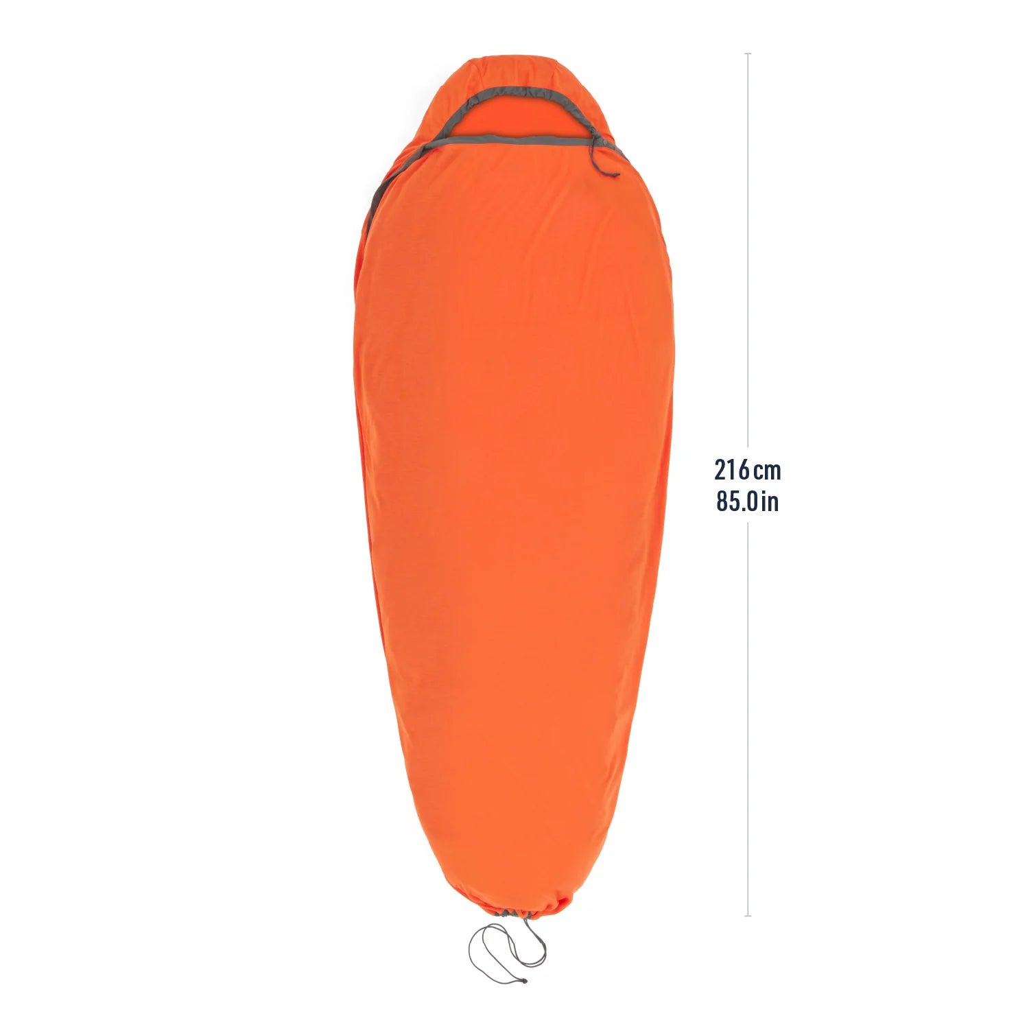 Reactor Extreme Sleeping Bag Liner - Mummy w/ Drawcord - Standard  Spicy Orange