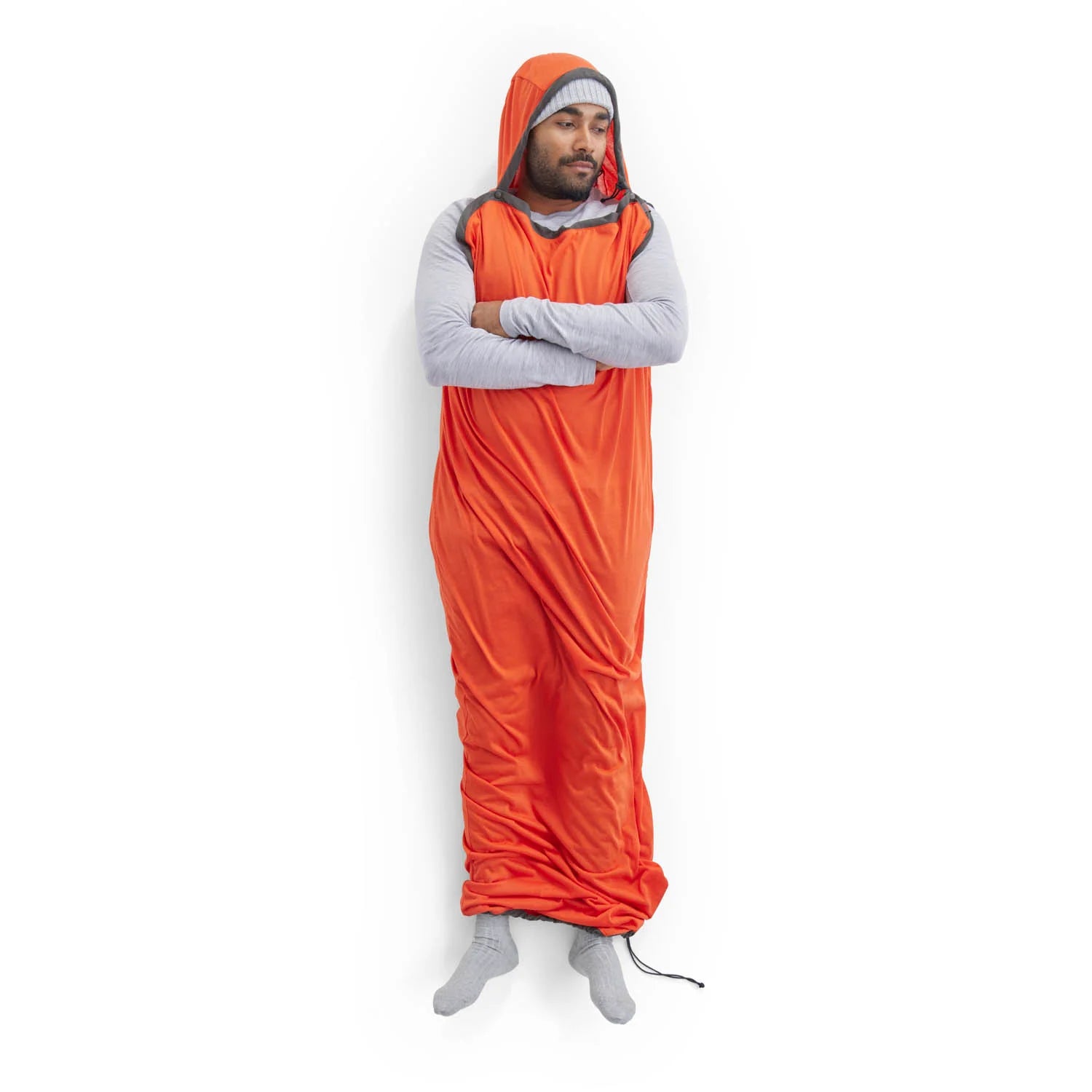 Reactor Extreme Sleeping Bag Liner - Mummy w/ Drawcord - Standard  Spicy Orange