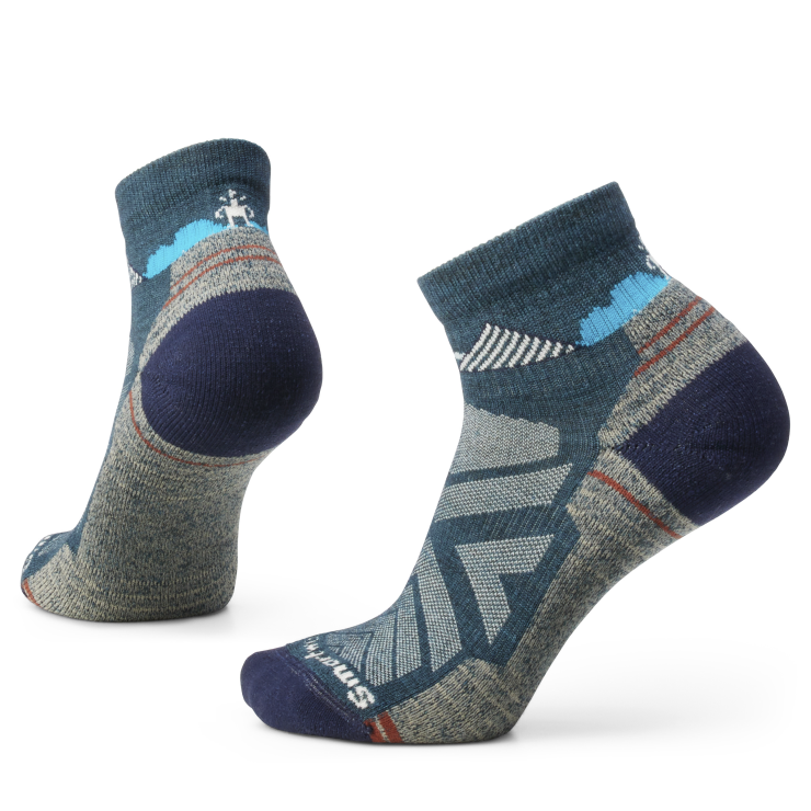 Women's Hike Light Cushion Clear Canyon Pattern Ankle Socks