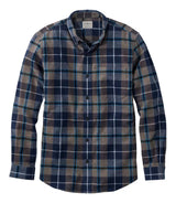 Scotch Plaid Flannel Shirt Button Down Slightly Fitted Men's Regular