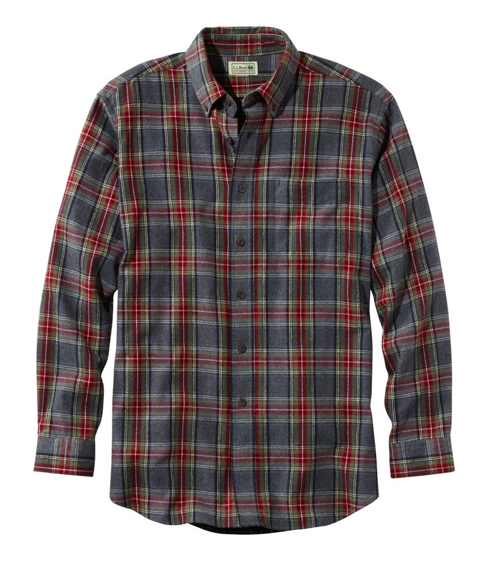Scotch Plaid Flannel Shirt  Traditional Fit Men's Regular