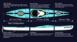 S19 MOD Advantage Tandem Kayak w/Rudder and Cover