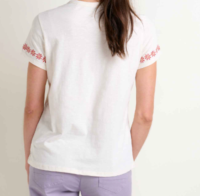 W'S PRIMO SS CREW EMBROIDERED