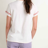 W'S PRIMO SS CREW EMBROIDERED