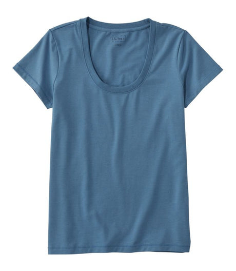 Soft Stretch Supima Tee Scoopneck Short Sleeve Women's Regular