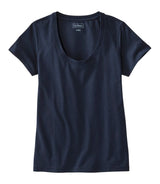 Soft Stretch Supima Tee Scoopneck Short Sleeve Women's Regular