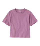 Sunday Sunwashed Cropped Boxy Crewneck Tee Short Sleeve Women's Regular