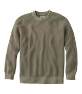 Sunwashed Textured Cotton Sweater Crewneck Men's Regular