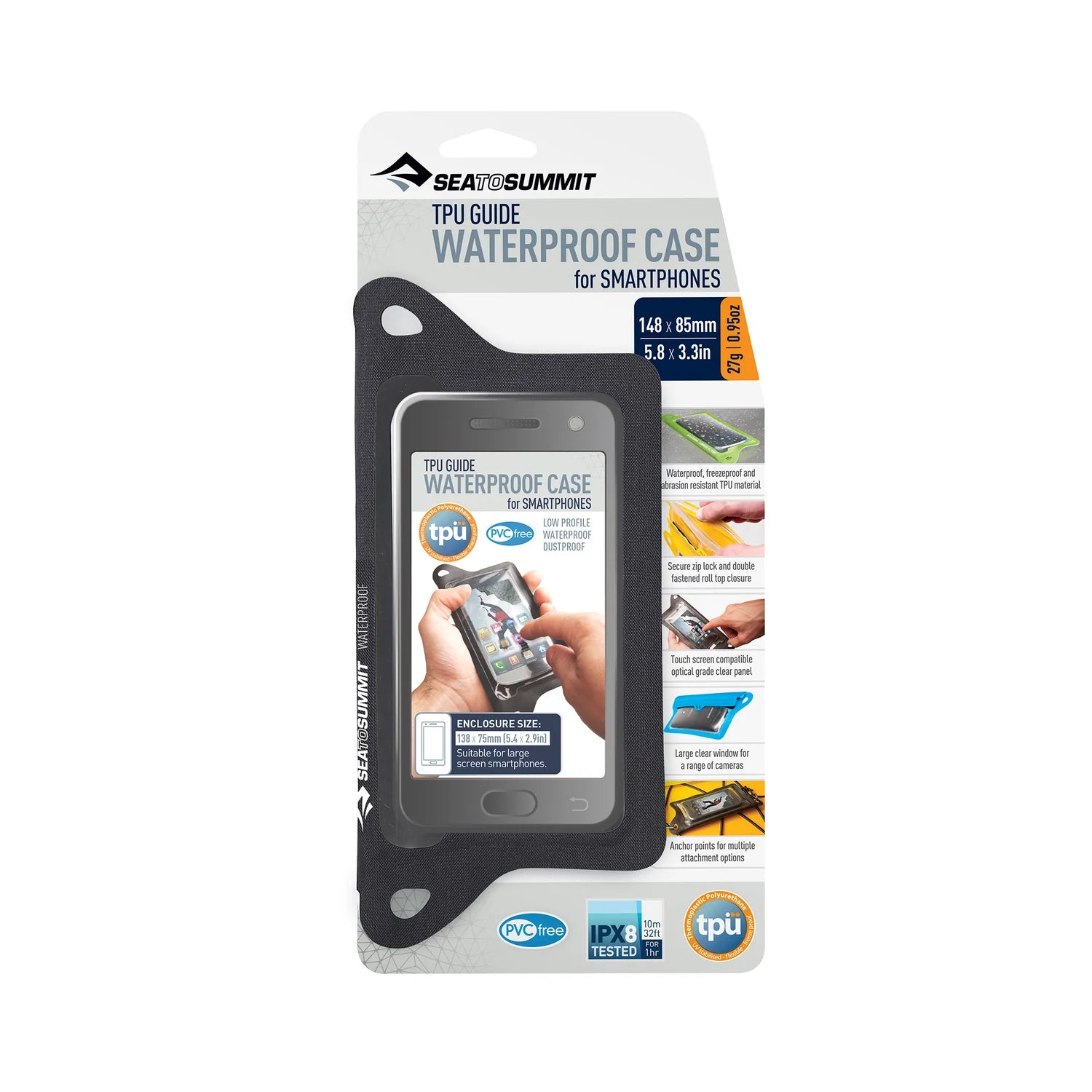 TPU Guide Waterproof Smartphone Case   Regular    Black