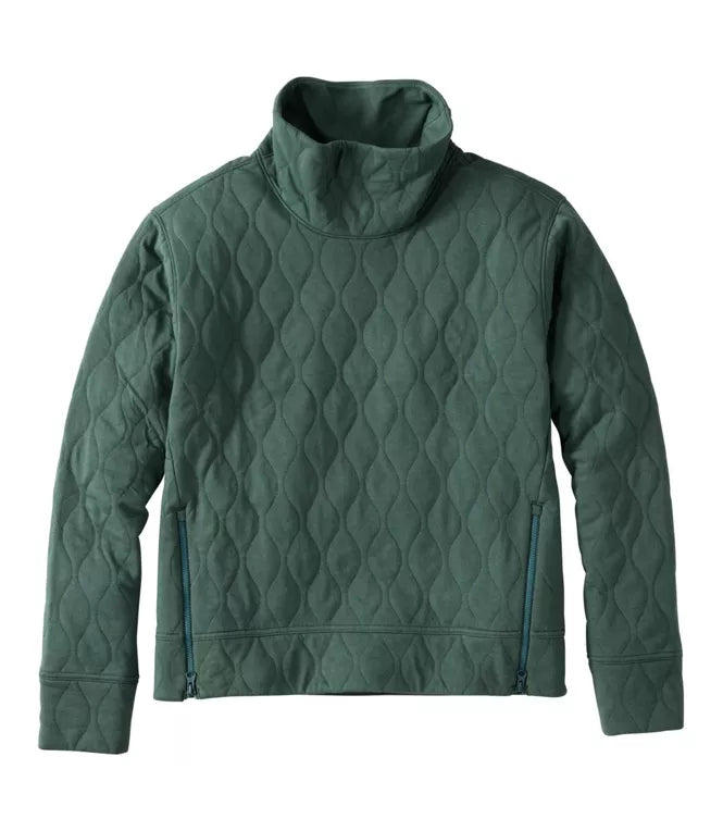 VentureSoft Quilted Funnelneck Pullover Women's Regular