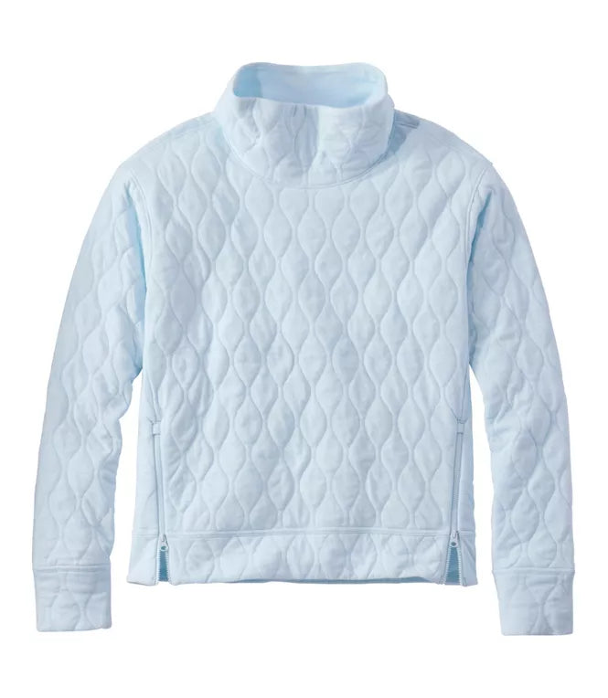 VentureSoft Quilted Funnelneck Pullover Women's Regular