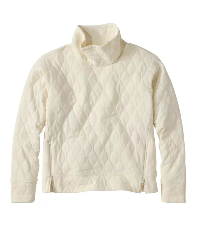 VentureSoft Quilted Funnelneck Pullover Women's Regular