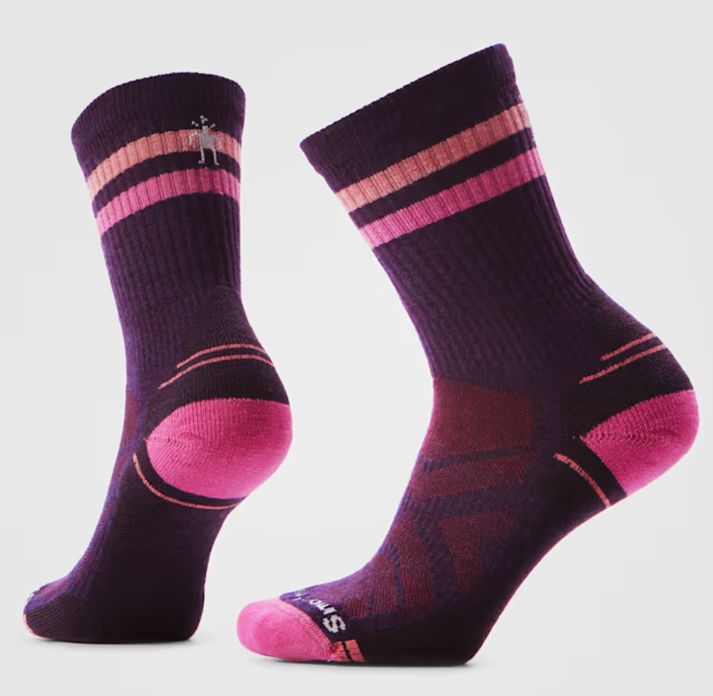 Women's Hike Light Cushion Tube Stripe Crew Socks